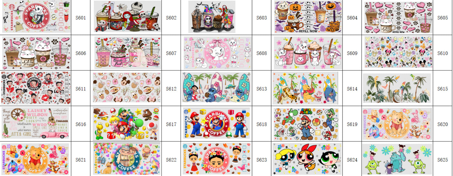 Designs 601-625