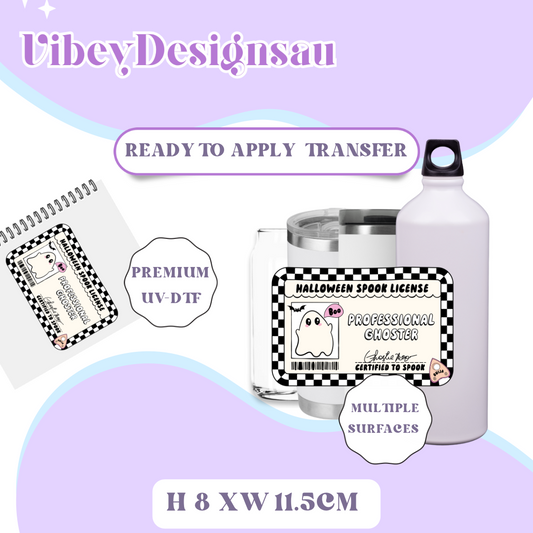 Uv Dtf Transfer for Bottle, Glass, Mug, Diary - Professional Ghoster