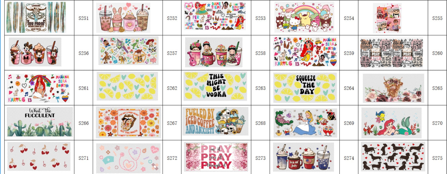 Designs 251-275
