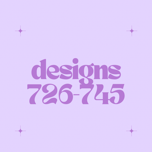 Designs 726-745