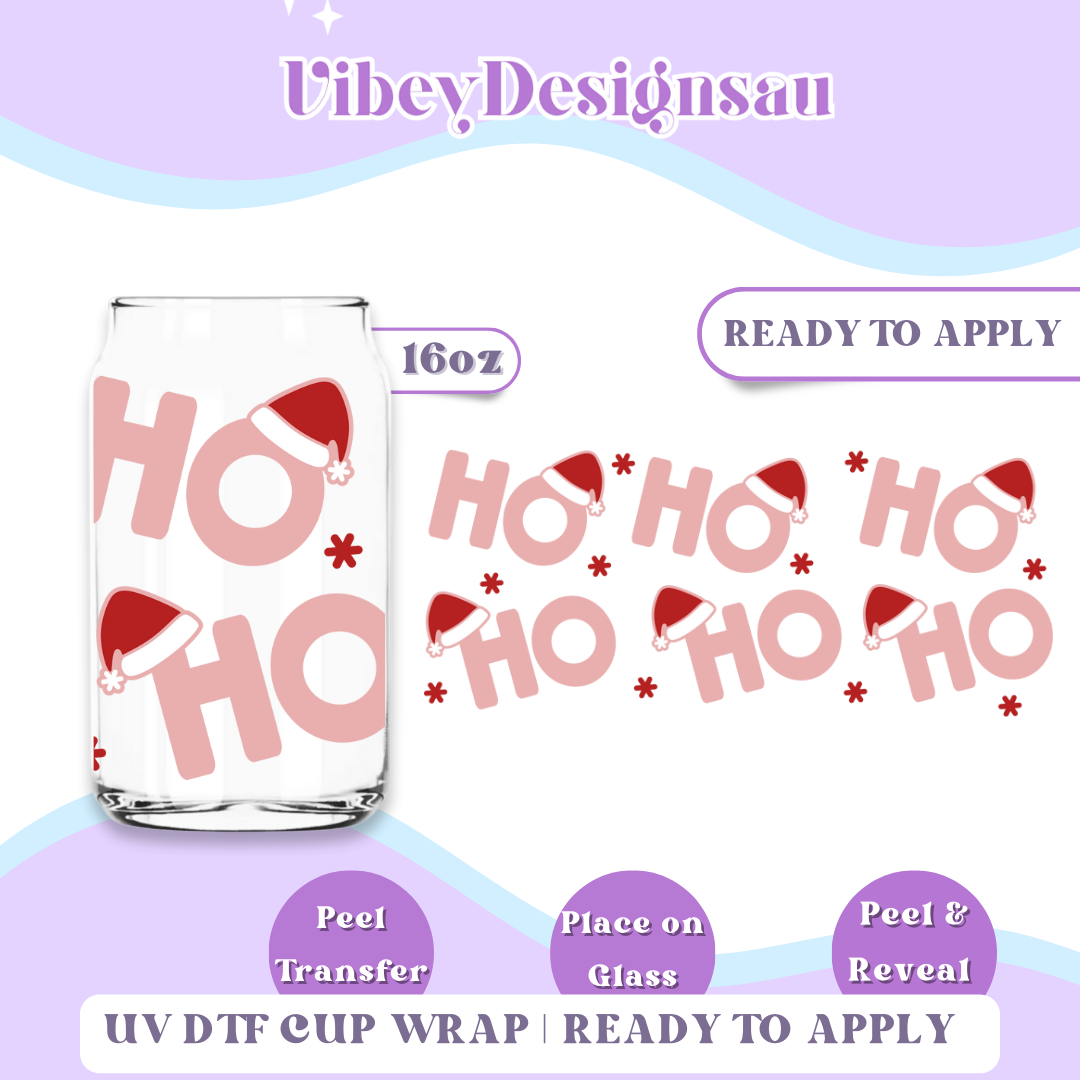 RTS 16OZ Cup Wrap - Hohoho Red