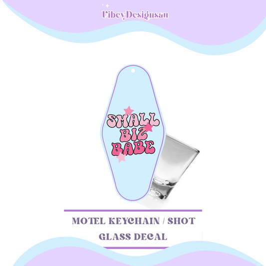 RTS Motel Keychain | Shotglass Decal - Small biz babe