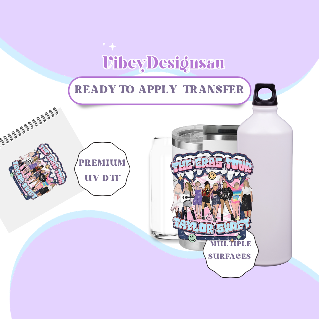 RTS UV-DTF Transfer for Bottle, Glass, Mug, Diary - Taylors Era Tour