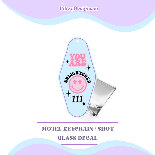 RTS Motel Keychain | Shotglass Decal - Angel Number 111