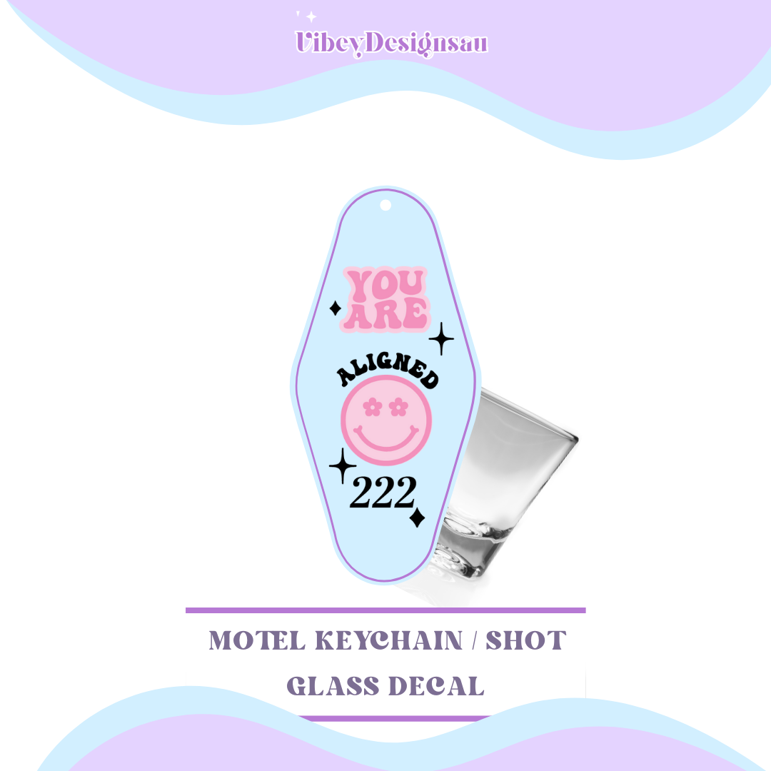 RTS Motel Keychain | Shotglass Decal - Angel Number 222