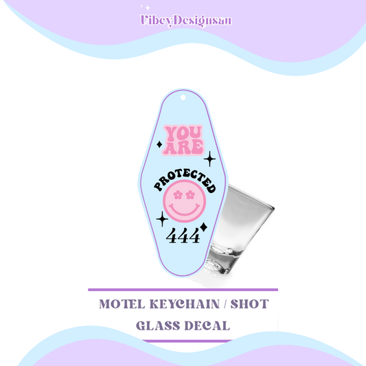 RTS Motel Keychain | Shotglass Decal - Angel number 444