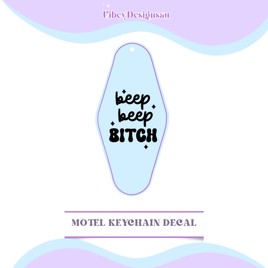 RTS Motel Keychain - Beep beep bitch