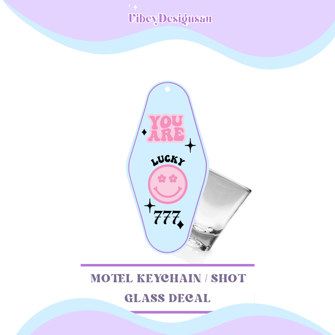 RTS Motel Keychain | Shotglass Decal - Angel number 777