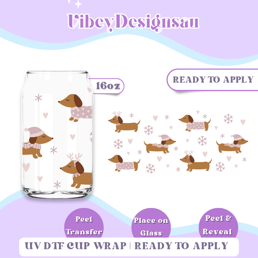 RTS 16OZ Cup Wrap - Jolly Dachshunds