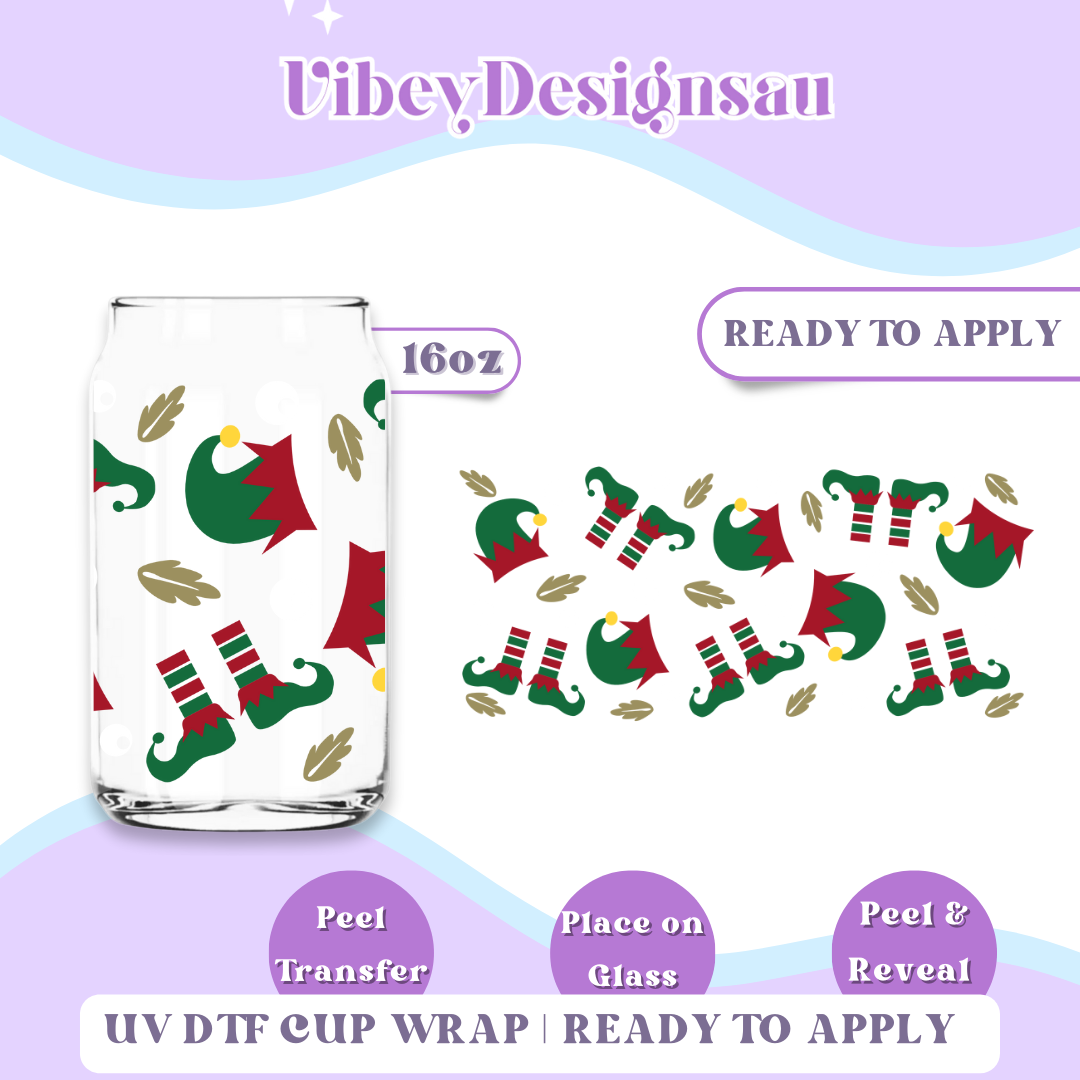 RTS 16OZ Cup Wrap - Elf Hats