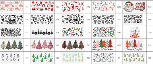 Christmas decals 1-50